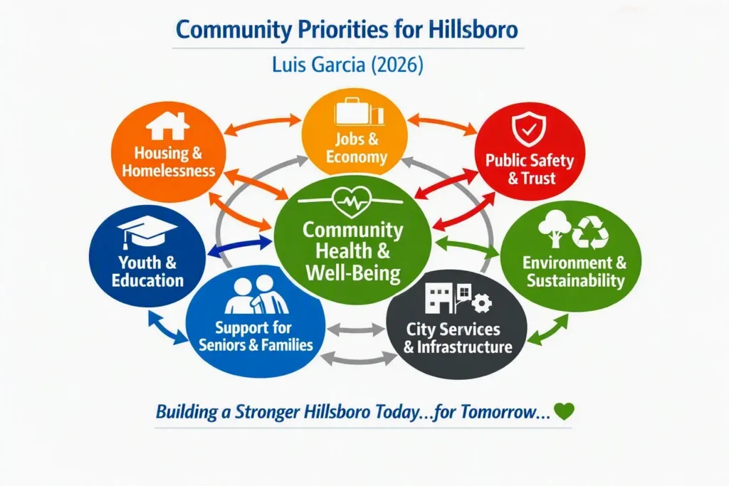 OUR PRIORITIES Vote for Luis Garcia Candidate Hillsboro
